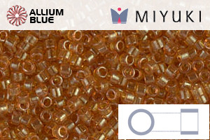MIYUKI Delica® Seed Beads (DB0119) 11/0 Round - Transparent Honey Luster - Click Image to Close
