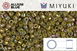 MIYUKI Delica® Seed Beads (DB0133) 11/0 Round - Opaque Golden Olive Luster - Haga Click en la Imagen para Cerrar