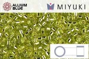 MIYUKI Delica® Seed Beads (DB0147) 11/0 Round - Silver Lined Chartreuse - 关闭视窗 >> 可点击图片