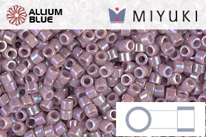 MIYUKI Delica® Seed Beads (DB0158) 11/0 Round - Opaque Mauve AB - 關閉視窗 >> 可點擊圖片