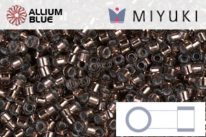 MIYUKI Delica® Seed Beads (DB0184) 11/0 Round - Silver Lined Dark Bronze - 關閉視窗 >> 可點擊圖片