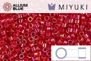 MIYUKI Delica® Seed Beads (DB0214) 11/0 Round - Opaque Red Luster - 關閉視窗 >> 可點擊圖片