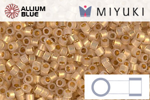 MIYUKI Delica® Seed Beads (DB0230) 11/0 Round - 24kt Gold Lined Opal - 5gr - Haga Click en la Imagen para Cerrar