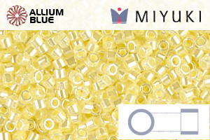 MIYUKI Delica® Seed Beads (DB0232) 11/0 Round - Light Lemon Ice Ceylon