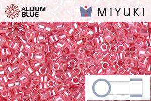 MIYUKI Delica® Seed Beads (DB0236) 11/0 Round - Carnation Pink Ceylon - 關閉視窗 >> 可點擊圖片