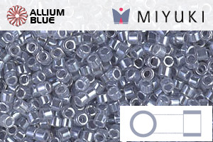 MIYUKI Delica® Seed Beads (DB0242) 11/0 Round - Silver Gray Ceylon - Haga Click en la Imagen para Cerrar