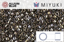 MIYUKI Delica® Seed Beads (DB0322) 11/0 Round - Matte Metallic Dark Bronze
