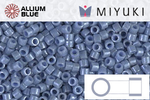 MIYUKI Delica® Seed Beads (DB0266) 11/0 Round - Opaque Denim Luster - 关闭视窗 >> 可点击图片