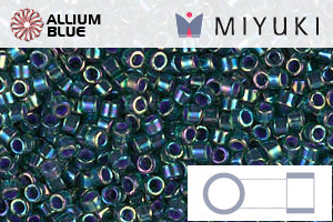 MIYUKI Delica® Seed Beads (DB0276) 11/0 Round - Lined Emerald AB - 关闭视窗 >> 可点击图片