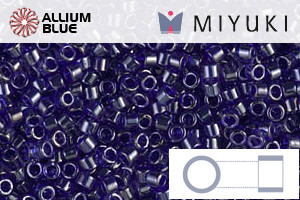 MIYUKI Delica® Seed Beads (DB0277) 11/0 Round - Transparent CobaLight Luster - 关闭视窗 >> 可点击图片