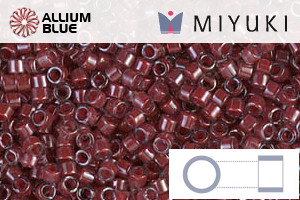 MIYUKI Delica® Seed Beads (DB0280) 11/0 Round - Cranberry Lined Crystal Luster - 關閉視窗 >> 可點擊圖片