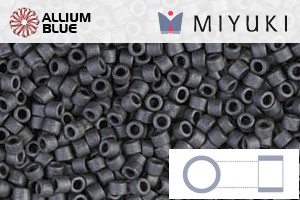 MIYUKI Delica® Seed Beads (DB0306) 11/0 Round - Matte Metallic Slate - Haga Click en la Imagen para Cerrar