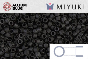 MIYUKI Delica® Seed Beads (DB0310) 11/0 Round - Matte Black - 關閉視窗 >> 可點擊圖片