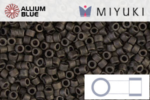 MIYUKI Delica® Seed Beads (DB0311) 11/0 Round - Matte Metallic Dark Olive