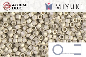 MIYUKI Delica® Seed Beads (DB0335) 11/0 Round - Matte Galvanized Silver - 关闭视窗 >> 可点击图片