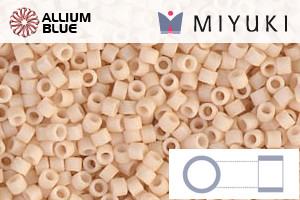MIYUKI Delica® Seed Beads (DB0353) 11/0 Round - Matte Opaque Antique Beige - Click Image to Close