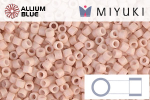 MIYUKI Delica® Seed Beads (DB0354) 11/0 Round - Matte Opaque Blush - 關閉視窗 >> 可點擊圖片