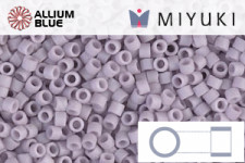 MIYUKI Delica® Seed Beads (DB0686) 11/0 Round - Dyed Semi-matte Silver Lined Saffron