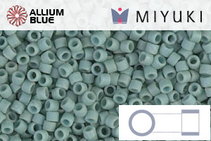 MIYUKI Delica® Seed Beads (DB0374) 11/0 Round - Matte Opaque Sea Foam Luster - Haga Click en la Imagen para Cerrar