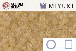 MIYUKI Delica® Seed Beads (DB0382) 11/0 Round - Matte Transparent Pale Topaz - 關閉視窗 >> 可點擊圖片