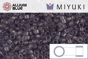 MIYUKI Delica® Seed Beads (DB0386) 11/0 Round - Matte Transparent Dried Lavender - 關閉視窗 >> 可點擊圖片