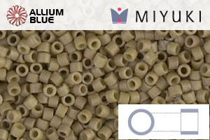 MIYUKI Delica® Seed Beads (DB0390) 11/0 Round - Matte Opaque Green Tea - 关闭视窗 >> 可点击图片