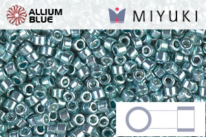 MIYUKI Delica® Seed Beads (DB0416) 11/0 Round - Galvanized Sea Foam