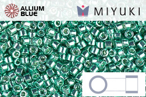 MIYUKI Delica® Seed Beads (DB0426) 11/0 Round - Galvanized Dark Mint Green