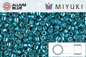MIYUKI Delica® Seed Beads (DB0427) 11/0 Round - Galvanized Dark Aqua