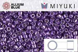 MIYUKI Delica® Seed Beads (DB0430) 11/0 Round - Galvanized Dark Lilac - Click Image to Close