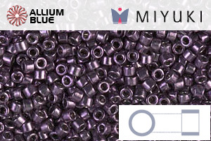 MIYUKI Delica® Seed Beads (DB0455) 11/0 Round - Galvanized Dark Plum