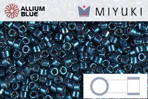MIYUKI Delica® Seed Beads (DB0459) 11/0 Round - Galvanized Midnight Aqua