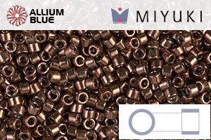 MIYUKI Delica® Seed Beads (DB0460) 11/0 Round - Galvanized Cinnamon Brown - 关闭视窗 >> 可点击图片
