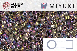 MIYUKI Delica® Seed Beads (DB0541) 11/0 Round - Palladium Spectrum Gold