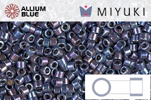 MIYUKI Delica® Seed Beads (DB0543) 11/0 Round - Palladium Violet Gold Iris - 關閉視窗 >> 可點擊圖片