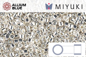 MIYUKI Delica® Seed Beads (DB0551) 11/0 Round - Silver Plated - 關閉視窗 >> 可點擊圖片