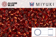 MIYUKI Delica® Seed Beads (DB1817) 11/0 Round - Dyed Smoke Gray Silk Satin