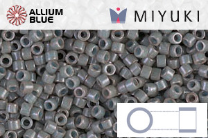 MIYUKI Delica® Seed Beads (DB0652) 11/0 Round - Dyed Opaque Gray - Click Image to Close