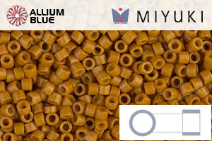 MIYUKI Delica® Seed Beads (DB0653) 11/0 Round - Dyed Opaque Pumpkin - Click Image to Close