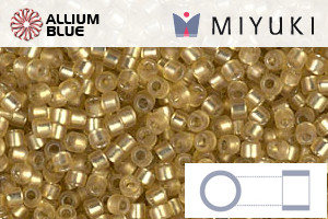 MIYUKI Delica® Seed Beads (DB0687) 11/0 Round - Dyed Semi-matte Silver Lined Yellow Green - 关闭视窗 >> 可点击图片