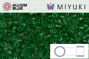 MIYUKI Delica® Seed Beads (DB0705) 11/0 Round - Transparent Green