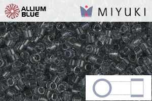 MIYUKI Delica® Seed Beads (DB0708) 11/0 Round - Transparent Gray - 關閉視窗 >> 可點擊圖片