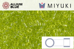 MIYUKI Delica® Seed Beads (DB0712) 11/0 Round - Transparent Chartreuse