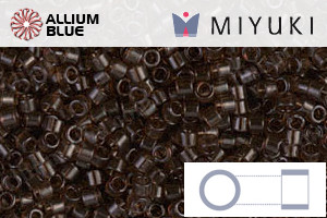 MIYUKI Delica® Seed Beads (DB0715) 11/0 Round - Transparent Root Beer