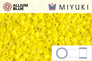 MIYUKI Delica® Seed Beads (DB0721) 11/0 Round - Opaque Yellow - 關閉視窗 >> 可點擊圖片