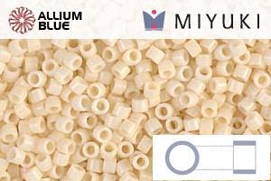 MIYUKI Delica® Seed Beads (DB0732) 11/0 Round - Opaque Dark Cream - Click Image to Close