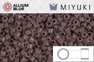 MIYUKI Delica® Seed Beads (DB0735) 11/0 Round - Opaque Dusty Plum - Click Image to Close