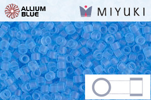 MIYUKI Delica® Seed Beads (DB0747) 11/0 Round - Matte Transparent Aqua