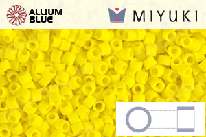 MIYUKI Delica® Seed Beads (DB0751) 11/0 Round - Matte Opaque Yellow