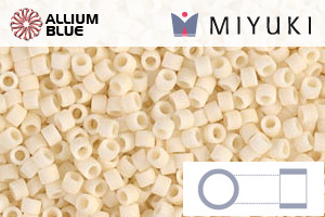 MIYUKI Delica® Seed Beads (DB0762) 11/0 Round - Matte Opaque Dark Cream